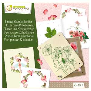 Avenue Mandarine Kreativ-Set Blumen/Kräuterpresse