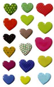 Maildor Stickers Cooky Herzen 7,5x12 1Bg 3609510900014