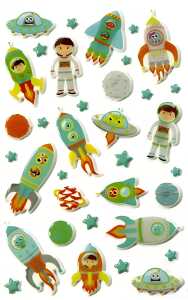 Maildor Stickers Cooky Raketen 7,5x12 1Bg