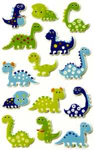Maildor Stickers Cooky Dinosaurier 7,5x12 1Bg
