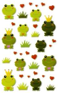 Maildor Stickers Cooky Frösche 7,5x12 1Bg