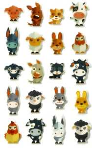 Maildor Stickers Cooky Bauernhof 7,5x12 1Bg