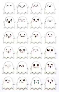 Maildor Stickers Cooky Gespenster 7,5x12 1Bg