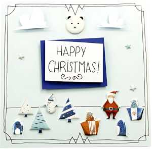 Maildor Stickers Cooky Weihn blau 7,5x12 1Bg