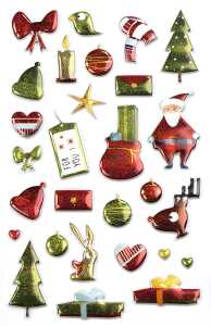 Maildor Stickers Cooky Weihn Trad 7,5x12 1Bg