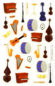 Maildor Stickers Cooky Instrument 7,5x12 1Bg