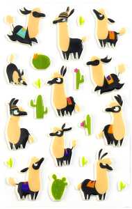 Maildor Stickers Cooky Lamas 7,5x12 1Bg