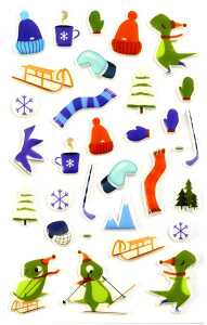 Maildor Stickers Cooky Wintersport 7,5x12 1Bg