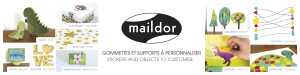 Maildor Kopf Display f. Sticker u. Objekte