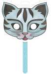 Avenue Mandarine Graffy Stick, Stabmaske katze