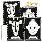 Avenue Mandarine Kreativ-Set 4 Kratzbilder 15x21cm