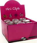 Maildor Mini Clips Display mit 45 Dosen