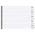 Exacompta Register A3 quer Karton 10tlg weiss