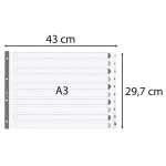 Exacompta Register A3 quer Karton 10tlg weiss
