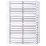 Exacompta Register A4 Karton 50tlg 1-50 weiss