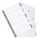 Exacompta Register A4 Karton 5tlg 1-5 weiss