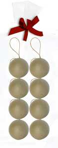 Clairefontaine Pack. m 8 Weihnkugel 5cm Schnur