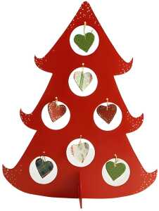 Clairefontaine Weihnachtsbaum m. Herzhänger 45,5