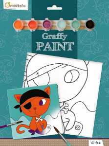 Avenue Mandarine GrafyPaint Ausmals 20x20 Piratkatze