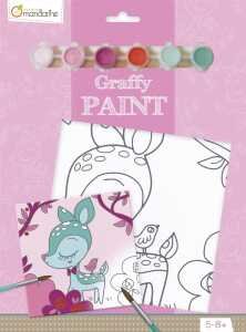 Avenue Mandarine Graffy Paint Malset 20x20 Rehkitz