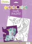 Avenue Mandarine Graffy Paint Einhorn 20x20cm+Farbe