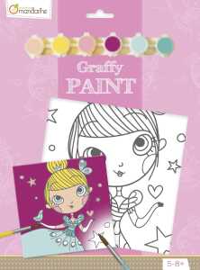 Avenue Mandarine Graffy Paint 20x20cm, Prinzessin