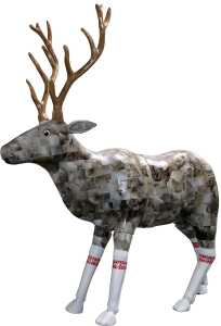 Décopatch Figur Pappmaché Rentier XL
