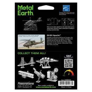 Metal Earth: AH-64 Apache