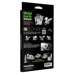 Metal Earth: Premium Series Silver Dragon