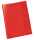 Schulhefthülle, DIN A5, PP-Folie, transparent rot