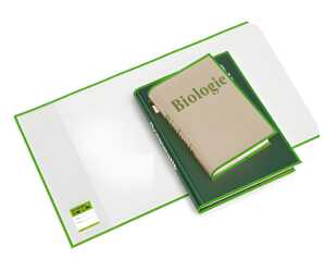 Veloflex Buchhülle 280 mit Lasche grün grüner Rand