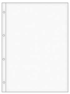 Prospekt-/Overheadhülle, A4, Hart-PVC-Folie 4fach Lochung glasklar