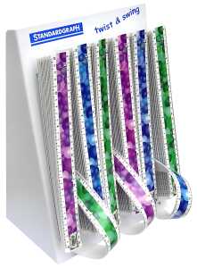 Twist & Swing Lineal 30 cm BUBBLE Motive sortiert 72er Display