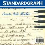 Creativ Italic Marker mit 4 Ringen à 10 Markern in verschied Größen