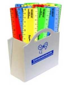 Twist & Swing Lineal 15 cm fünf Farben sortiert 30er Display