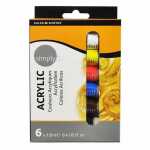 Acrylfarbe Simply 12ml 6er-Set NERCHAU D126500006/86670033