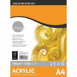 Acrylblock A4 190g 16Blatt DALER-ROWNEY D436731400