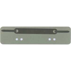 Q-Connect Heftstreifen aus Karton, kurz - grün, 25 Stück