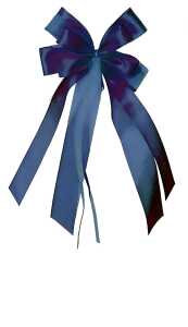 Nestler Geschenkschleife blau ca. 17 x 31 cm