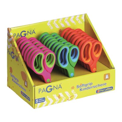 Pagna Display Kinderscheren Softgrip spitz sortiert 24 Stück