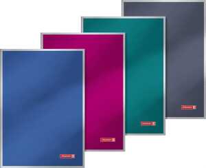 BRUNNEN 104349103 Heft Metallic A4 liniert extrastarker Umschlag