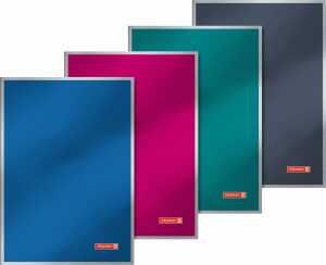 BRUNNEN 104349203 Heft Metallic A4 kariert extrastarker Umschlag