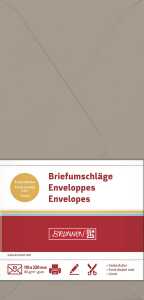 BRUNNEN Briefumschl. DL taupe 4003273669369
