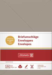 BRUNNEN Briefumschl. C6 taupe 4003273670181