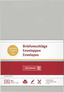 BRUNNEN Briefumschl. B6 grau 4003273669208