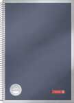 Brunnen Spiralnotizbuch Premium A4 kariert anthrazit