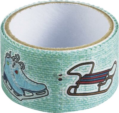 HEYDA 203584508 Deko Tapes Stamp Winter Wonderland 24 m jeder Abschnitt 34 x 255 mm Papier-Tapes blau