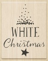 HEYDA 211800413 Stempel Weihnachten White Christmas Holz...