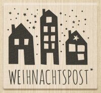 HEYDA 211800414 Stempel Weihnachten Weihnachtspost Holz...