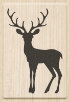 HEYDA 211801419 Stempel Weihnachten Christmas Deer Holz...